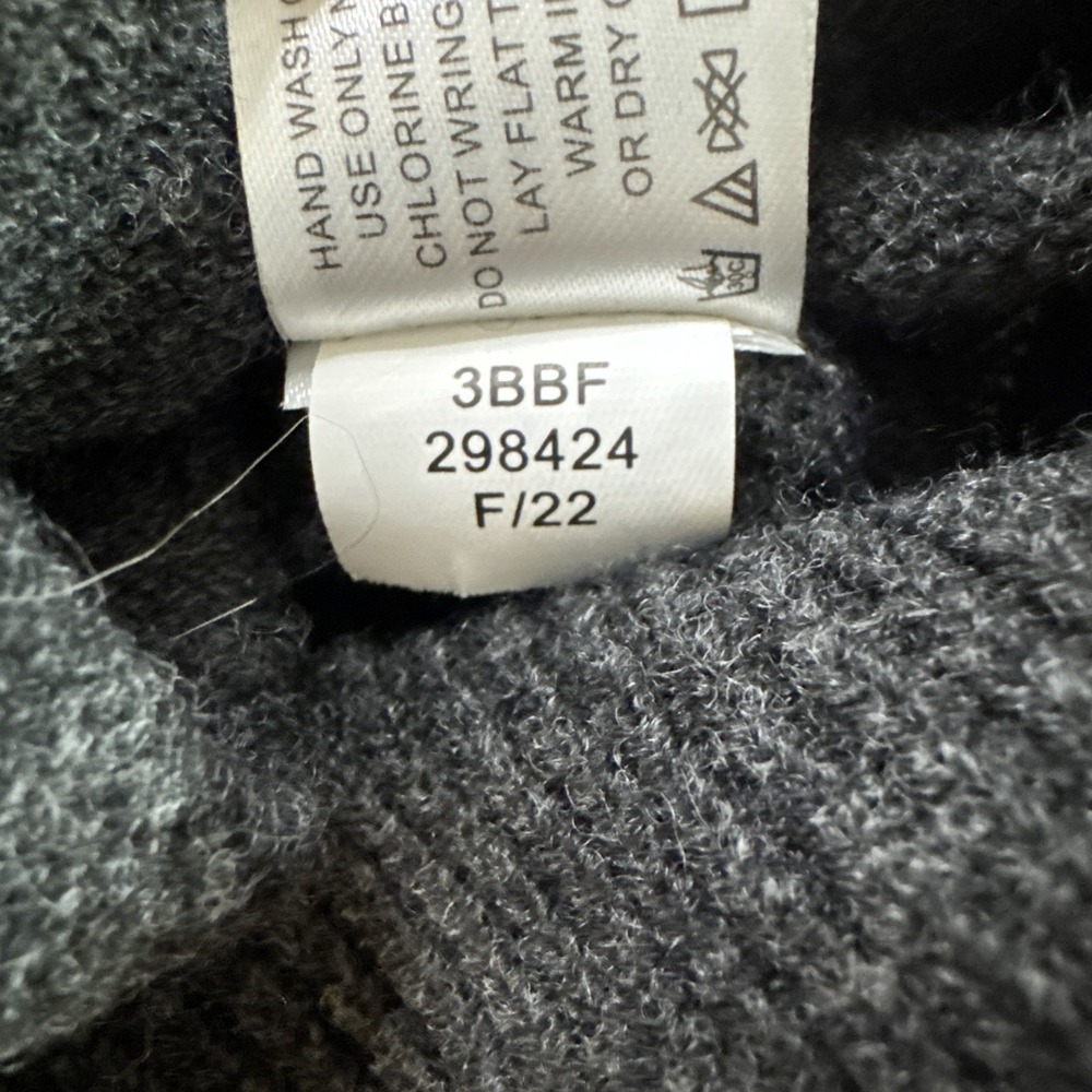 Orvis Cardigan Sweater Mens XXL Charcoal Gray 100% Lambswool V Neck Grandpa - Picture 6 of 9